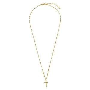 Jewelry - Sterling Silver Cross and Bead Delicate Necklace Jewelry - Sterling Silver Cross and Bead Delicate Necklace